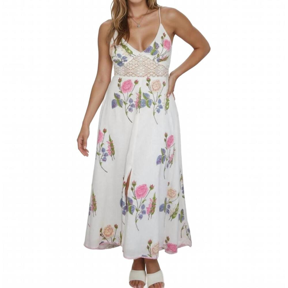 NEW NIBI MTK isabella dress in multi rosette